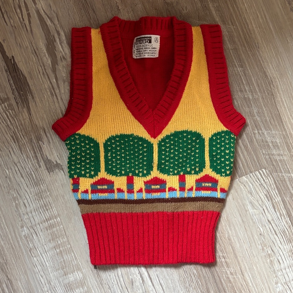 Montgomery ward acrylic sweater vest